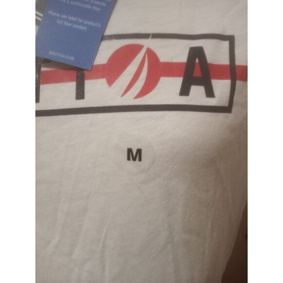 New Nautica T-Shirt Graphic On Front Crew Neck Short Sleeve all size Medium M - Picture 4 of 11